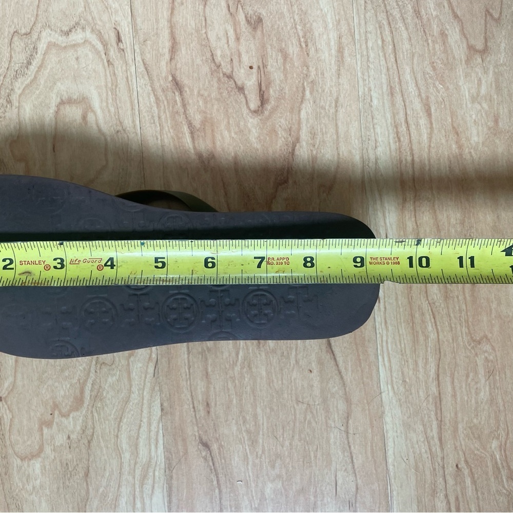 Tory Burch Wedge Flip Flip Sandals with Monogram Woman’s Size 7 - Picture 7 of 7